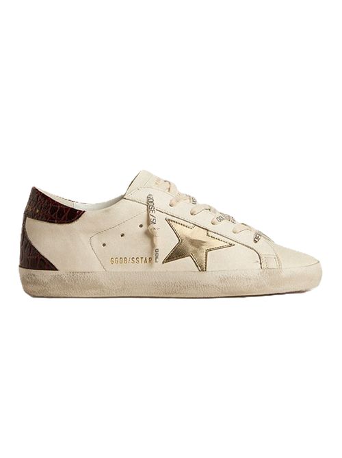 Sneakers Super-Star in bianco Golden goose Golden Goose | GWF00102F00750582996 WHITE/PLATINUM/BURGUNDY